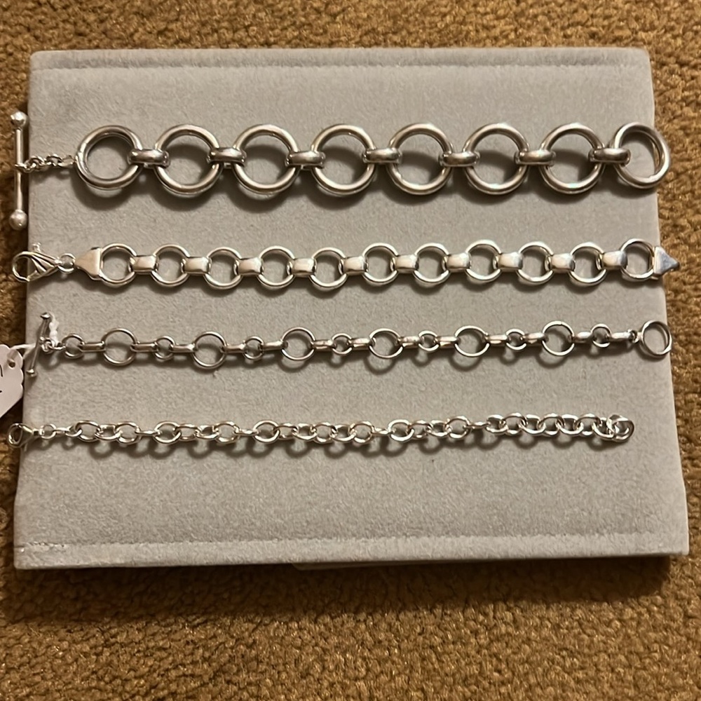 Silver Loop & Toggle Bracelet - image 7